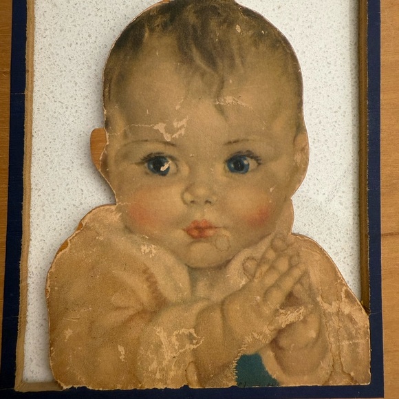 Vintage Baby Portrait Wall Art Charlotte Becker Baby Print 1935 - Picture 7 of 9